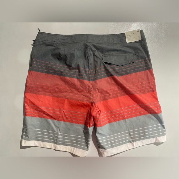 NEW SIZE 38 Men's Goodfellow & Co Boardshorts Cotton Polyester Black & Red - Picture 7 of 9